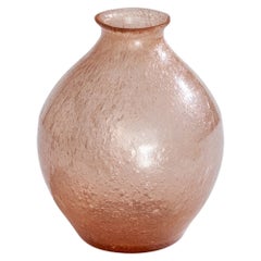 Italienischer Designer, Vase, Muranoglas, Italien, 1940er Jahre