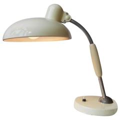 Vintage Christian Dell President Desk Lamp W. 'Pastel-Creamy' Lacquer for Koronda Vienna