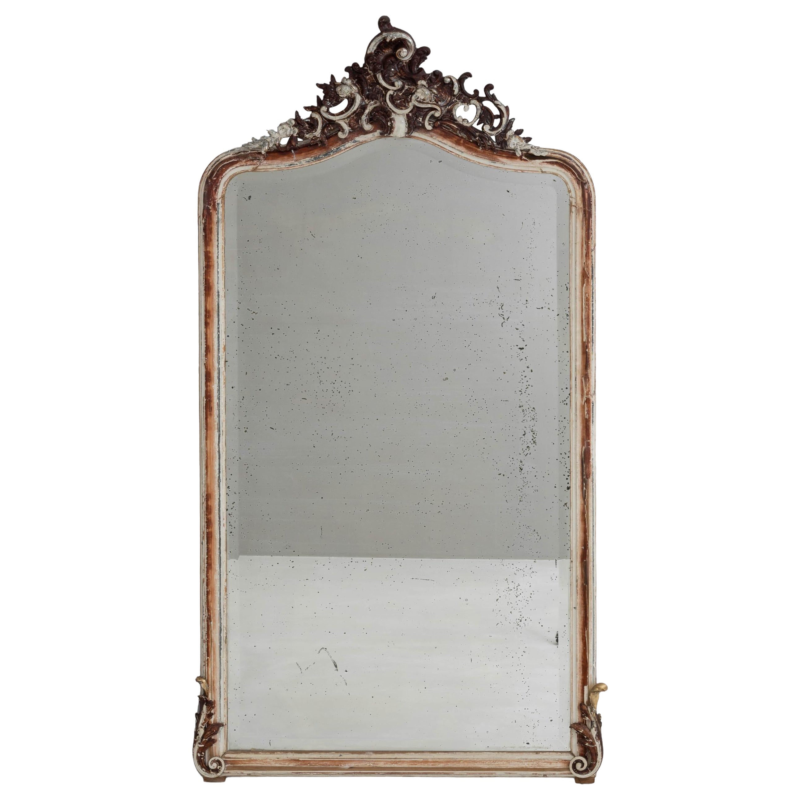 19th-century-french-wood-patinated-mirror-for-sale-at-1stdibs