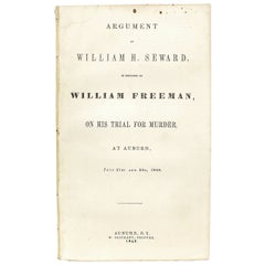 William Seaward in Defence of William Freeman, on His Trial for Murder - 1846