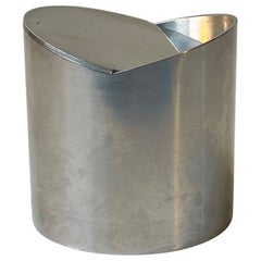 Cendrier minimaliste tournant en acier inoxydable de Roelandt pour Stelton, 1980