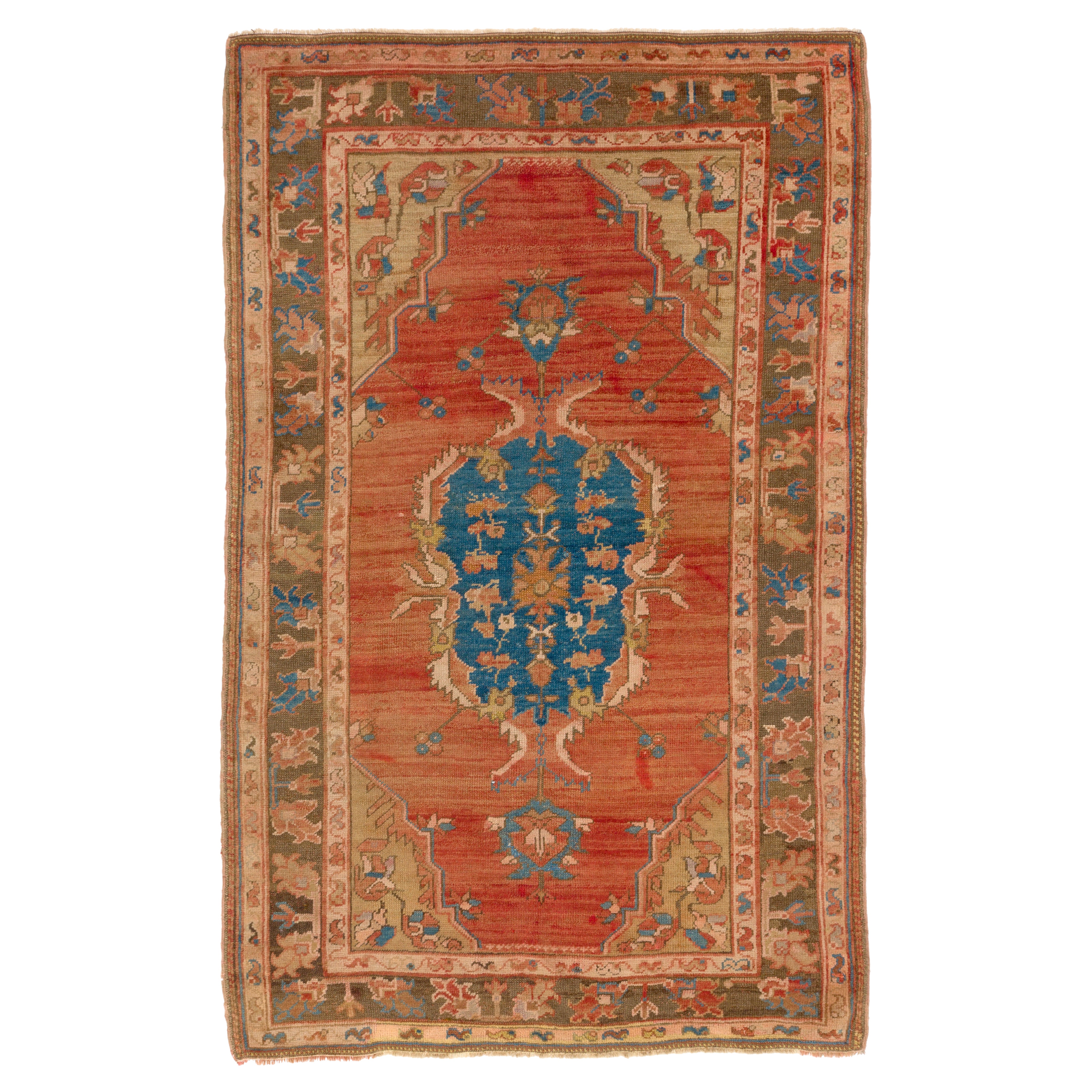 4.2x7 Ft Rare Antique Turkish Magri 'Fethiye' Rug. Ca 1900