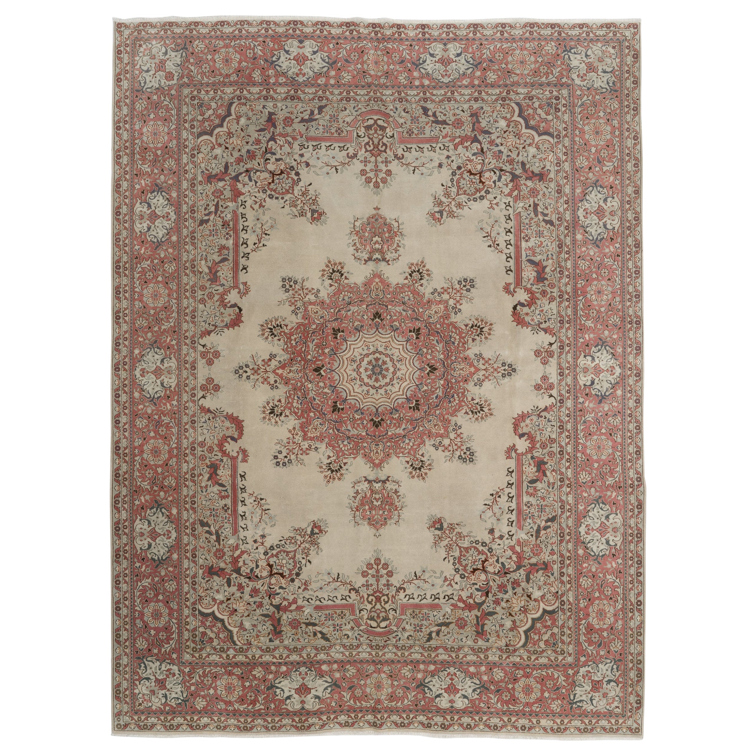 Tappeto Hereke turco unico nel suo genere, tradizionale tappeto di lana annodato a mano 9x11.7 Ft