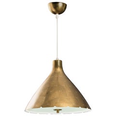 Paavo Tynell Brass Pendant for Taito Oy 1949s