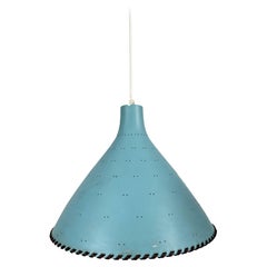 Elegant Light Blue Pendant by Paavo Tynell - 1940's