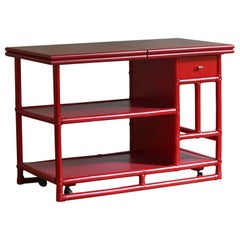 Bamboo cart server buffet – Lyda Levi for McGuire San Francisco 1970