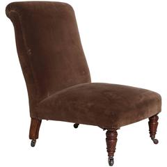 Antique Edwardian Slipper Chair