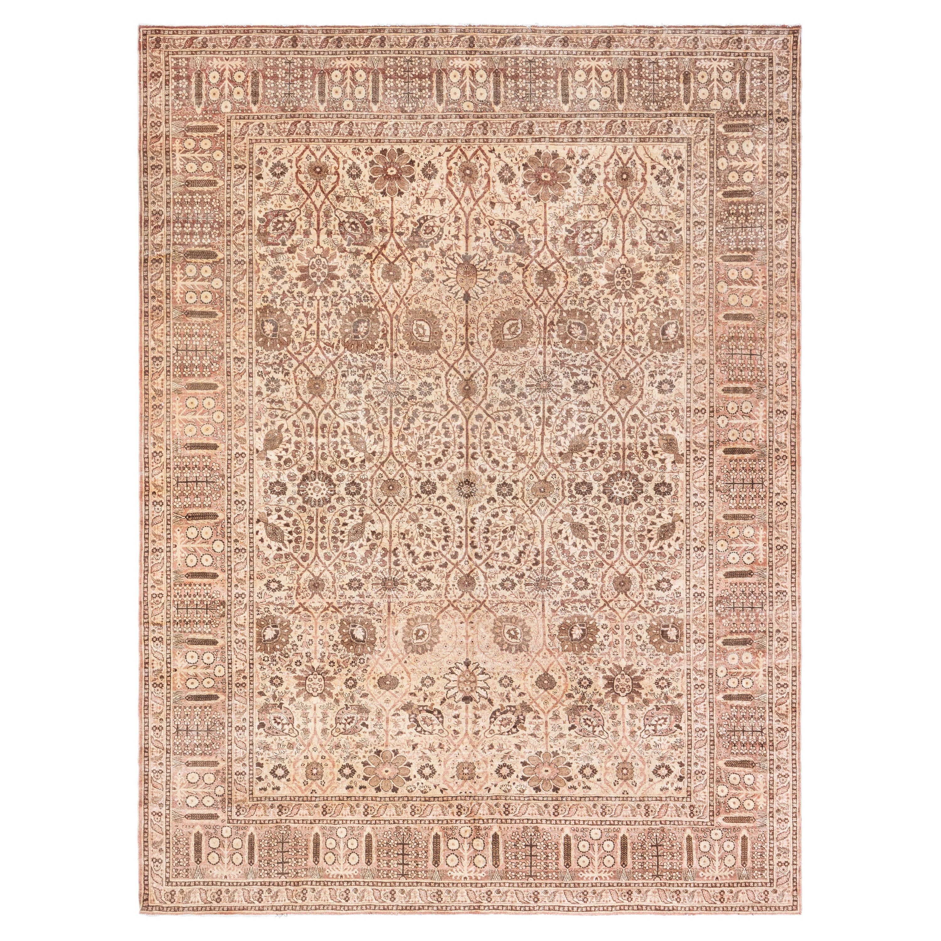 Doris Leslie Blau Early 20th Century Persian Tabriz Handmade Wool Rug