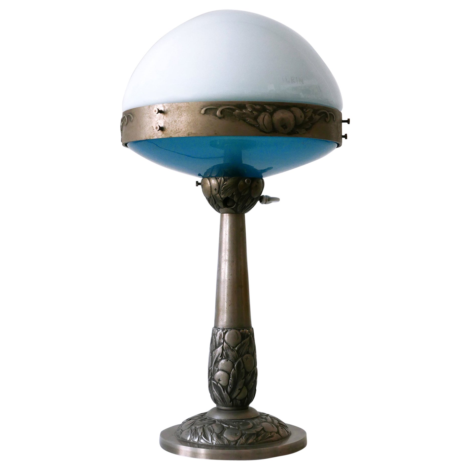 Monumentale lampe de bureau Art déco française Ilrin de L. Bosi & Cie. Paris années 30