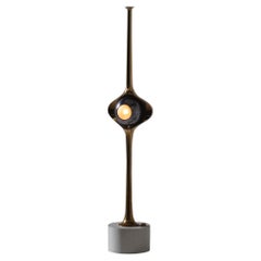 Lampada da tavolo Cobra in ottone di Angelo Lelii per Arredoluce, Italia 1962