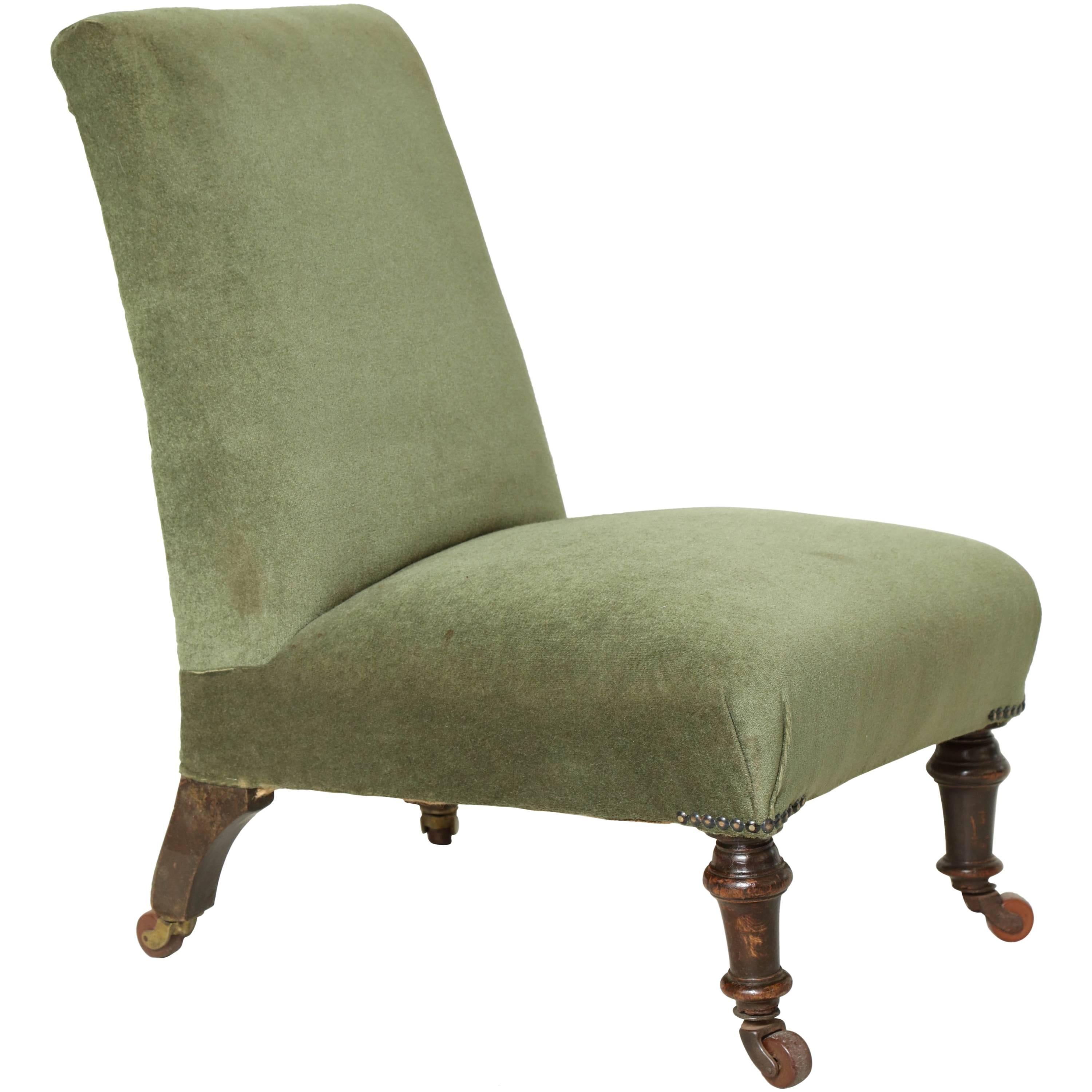 Edwardian Upholstered Slipper Chair