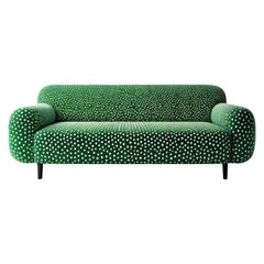 Canapé Artisanal Polkadot Green 3 Seater