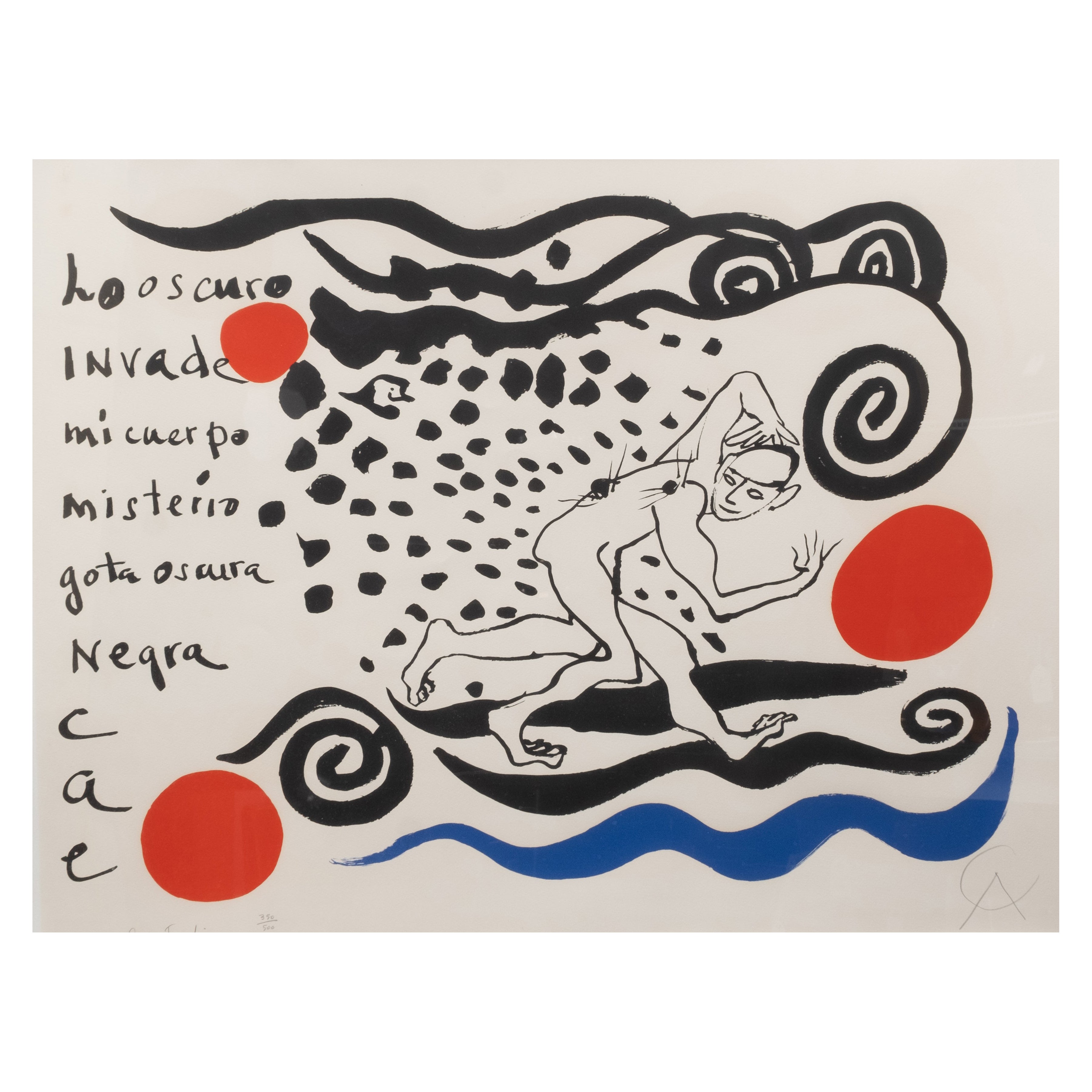 Alexander Calder e Carlos Franqui Litografia di grande formato in edizione limitata