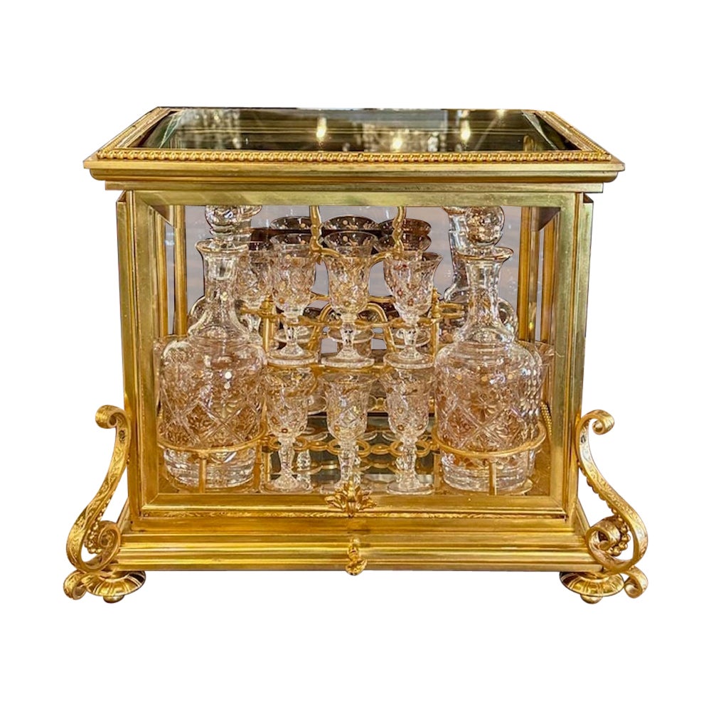 Tantalo francese in bronzo dorato del XIX secolo