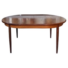 Mid-Century G Plan Fresco Teak Oval Extending Dining Table