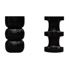 Sgabello a scacchi/ Tavolino scultoreo