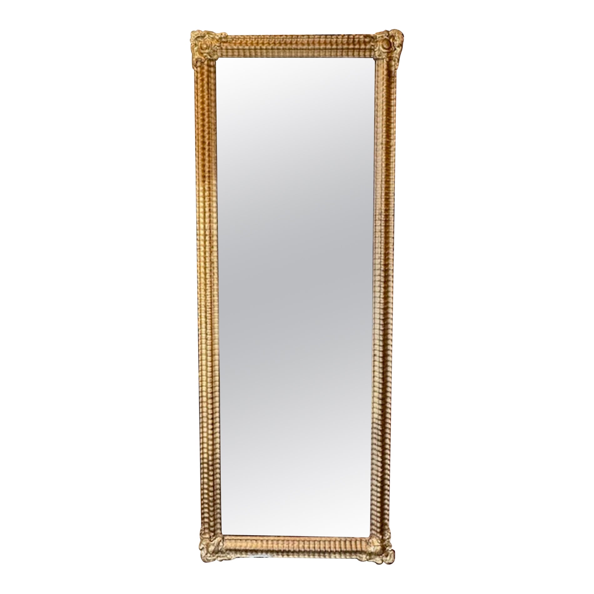 19. Jahrhundert Französisch Transitional Giltwood Spiegel