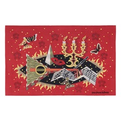Vintage Jean Picart Le Doux Tapisserie Picturale 'Musique de Chambre  Rug & Kilim