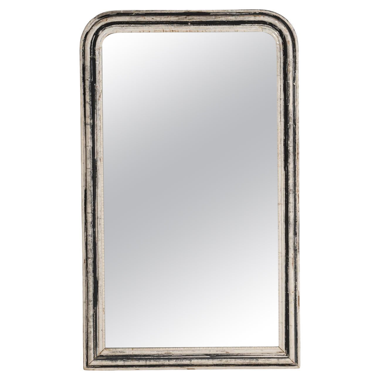 1880s French Wood Patinated Mirror
