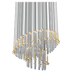 Astract Wave Chandelier by Euroluce Lampadari
