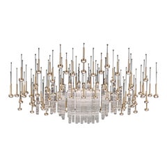 Astract Oval Chandelier by Euroluce Lampadari