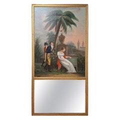 Late 18th Century French Trumeau Mirror