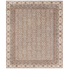 Doris Leslie Blau Tappeto in lana intrecciata a mano di colore marrone-beige