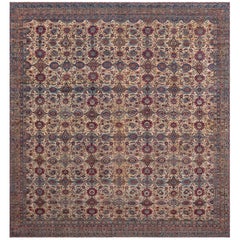 Doris Leslie Blau Extra großer persischer Kirman Botanic Teppich aus dem frühen 20. Jahrhundert