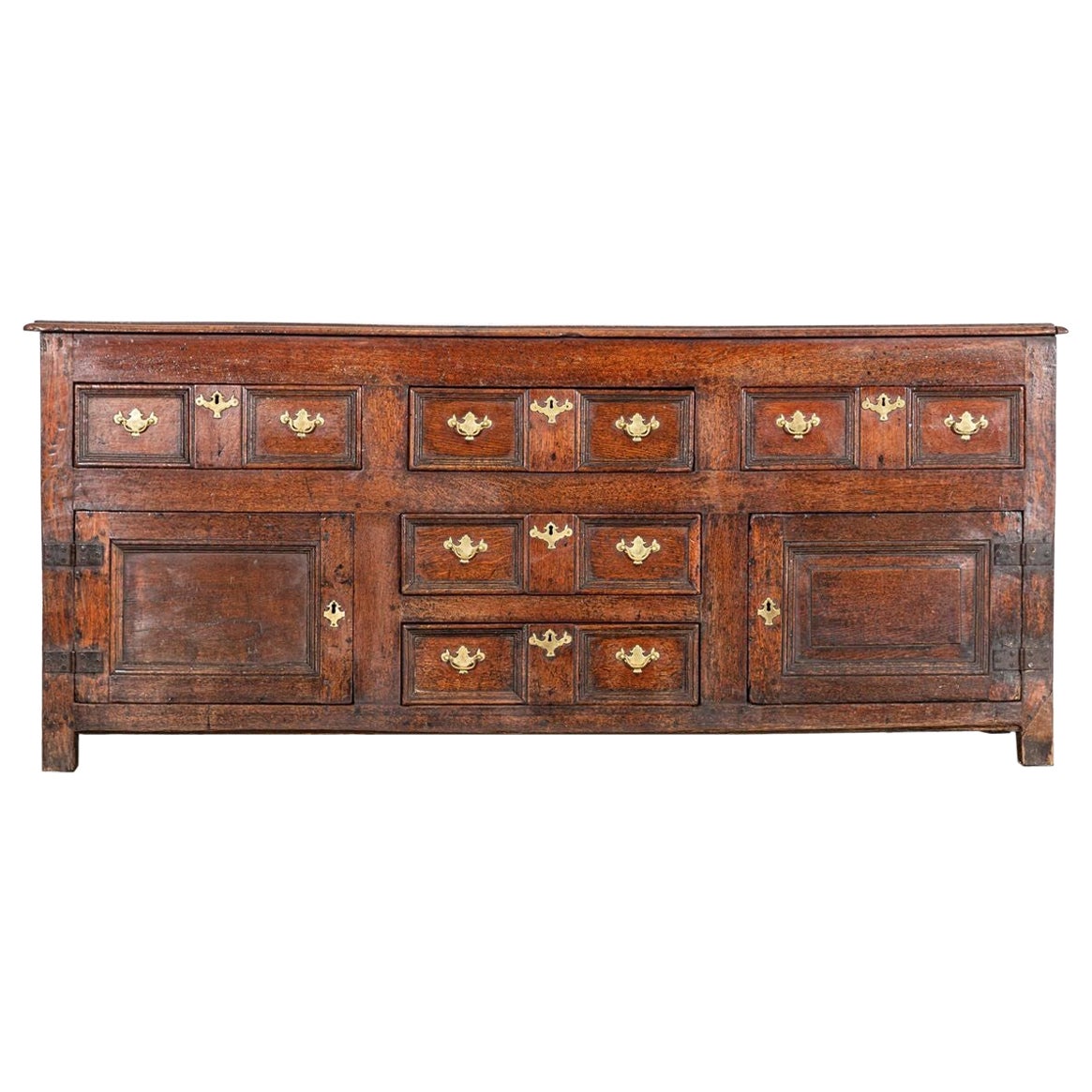 Base de commode en chêne anglais George III