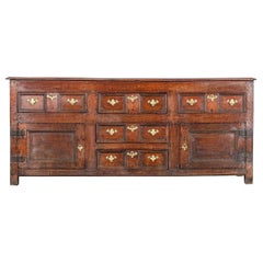 George III English Oak Dresser Base