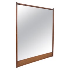 Vintage Mid Century Modern Mirror with Caned Accents by Lane Altavista