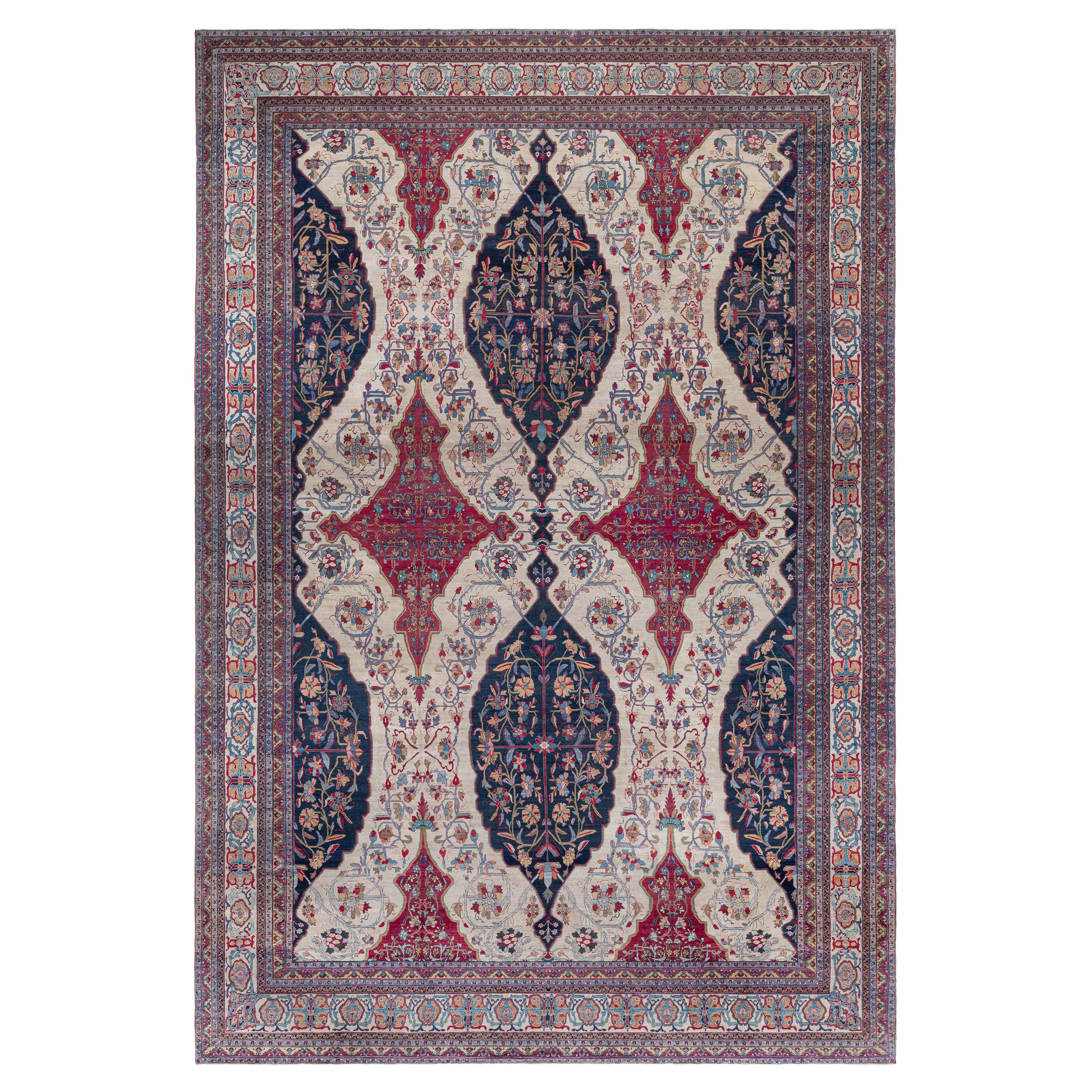 Doris Leslie Blau Oversized 19th Century Persian Kirman Rug