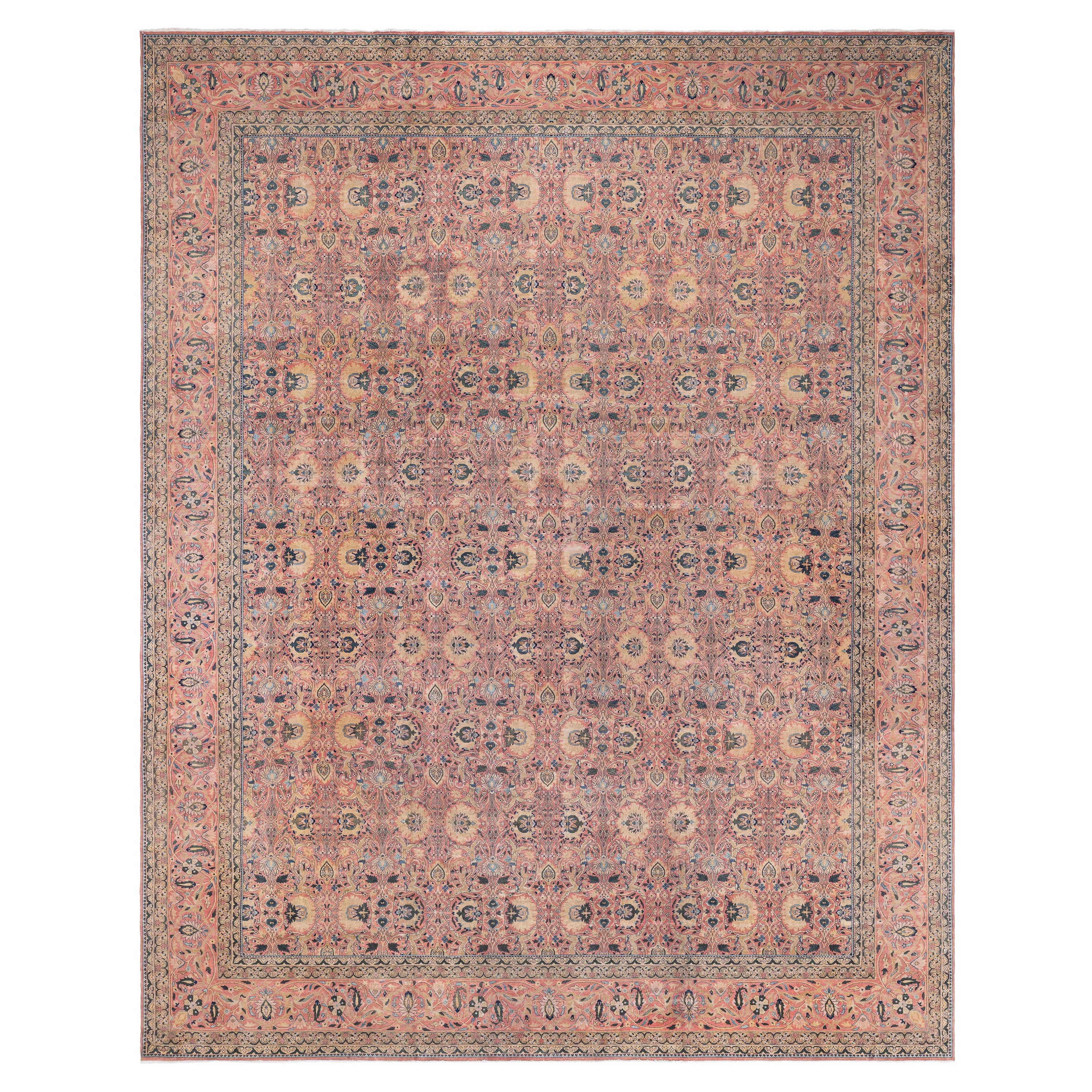 Tapis persan de Tabriz du 19ème siècle fait à la main Doris Leslie Blau