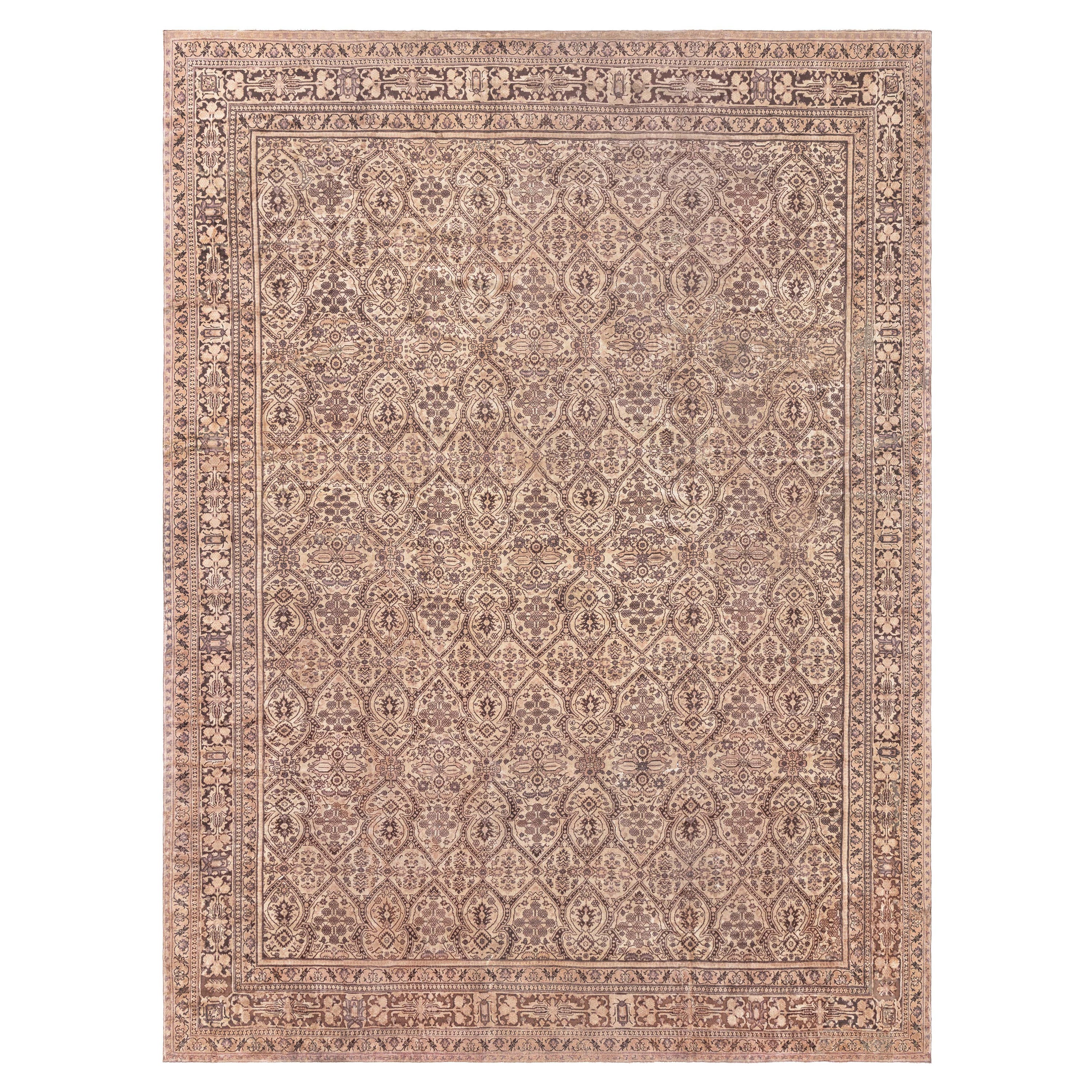 Alfombra Doris Leslie Blau Antique Indian Amritsar Brown en venta