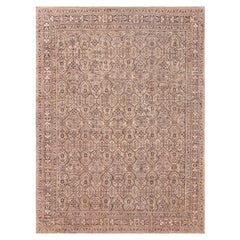 Doris Leslie Blau Antique Indian Amritsar Brown Carpet
