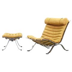 Vintage Lounge Chair Ari with Ottoman by Arne Norell