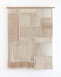 Fiber Art Tapestry, Macrame / Woven Wall Hanging, VITRUM 82 by TAMAR SAMPLONIUS
