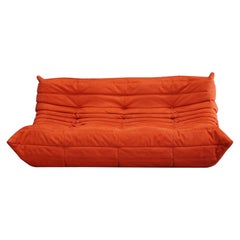 Orange Togo Three Seater Sofa