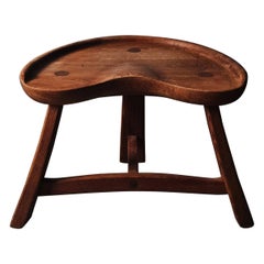 Scandinavian pine stool by Krogenæs Møbler, Norway, 1960s