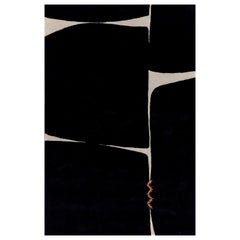 Alfombra "Bloques" de Keith Pillow en Ébano/Naranja Óxido, de Jaipur Rugs.