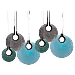 Lampada a sospensione Atollo S6 di Euroluce Lampadari