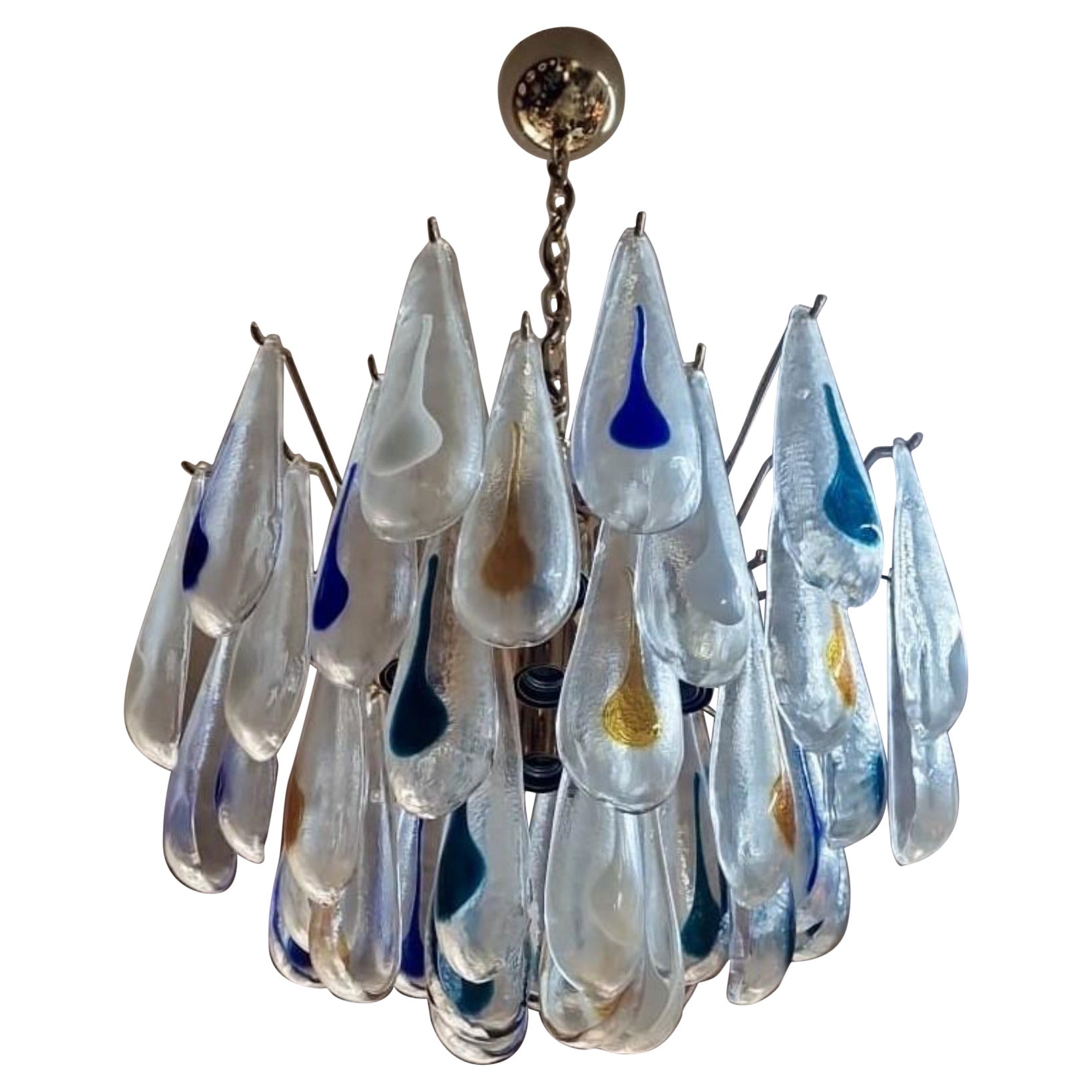 Murano Multicolor "Drop" Chandelier