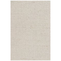 Rug & Kilim’s Oversized Textural Rug in Cream White Tones & Striae