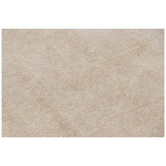 Rug & Kilim’s Oversized Textural Rug in Beige-Brown Tones & Striae
