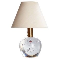 Josef Frank, Lampada da tavolo, ottone, vetro, Svezia, anni '1960