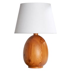 Markslöjd, lampe de table, pin, Suède, années 1970
