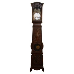 Antique c. 1830-60 Country French Morbier Tall Case Clock
