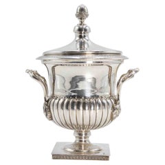 Vintage-Silber-Terrine, Italien, Mitte 20.