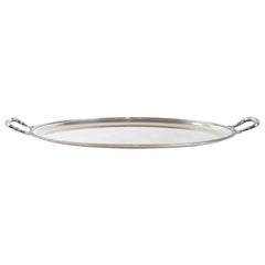 Vintage Silber Tablett, Italien, 1970er Jahre
