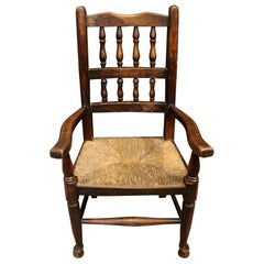 Mid-19th Century English Lancashire Child's Arm Chair
